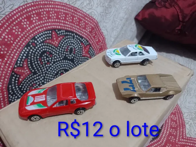 Lote de carrinhos( vidro transparente)