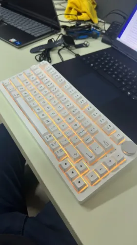Teclado Mecanico Gamer Akko PC75B Plus V2 Sem Fio Tri-Mode RGB Switchs US ANSI
