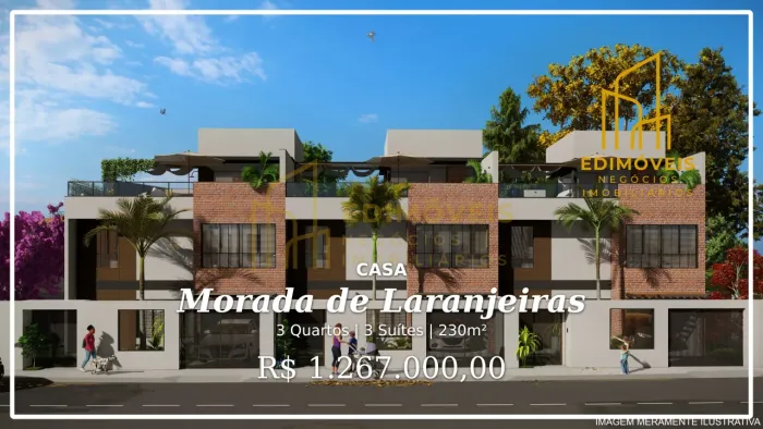 Venha Conhecer sua Casa em Morada de Laranjeiras Triplex com Rooftop!