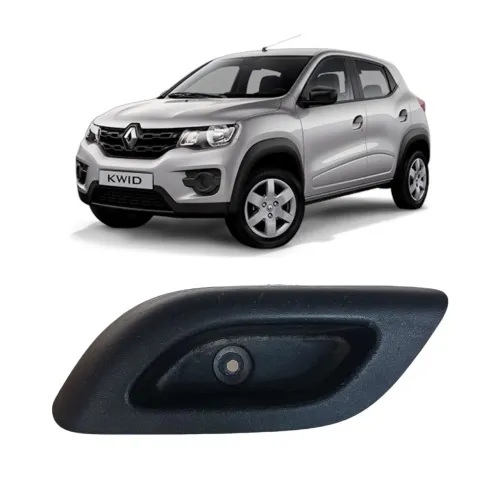 Puxador Interno Porta Esquerdo Renault Kwid 2018 2022 Preto