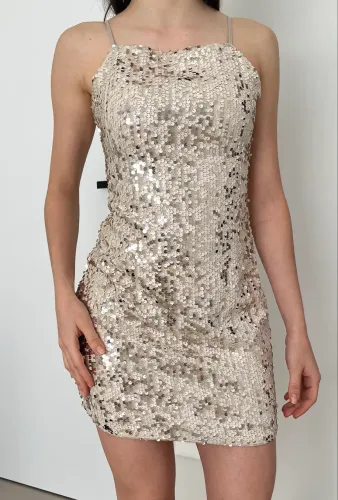 Vestido de paetê - tam P