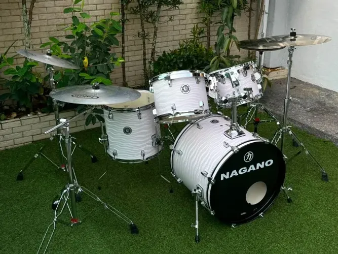 Bateria Acústica Nagano Garage Fusion - Modern White ?