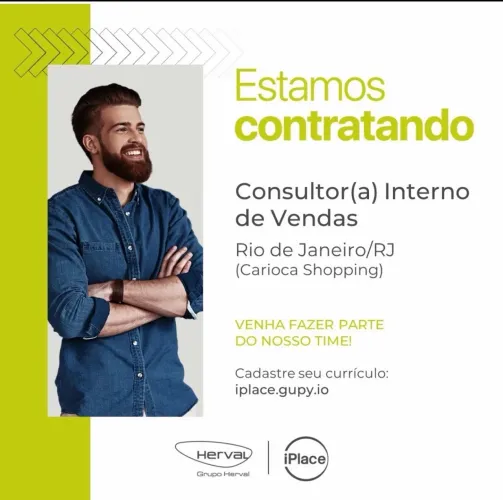 Vaga para consultora de venda Iplace