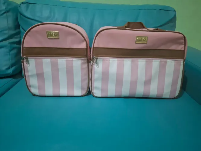 Kit de bolsa infantil rosa