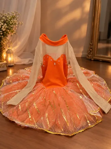 Vestido novo e coroa 