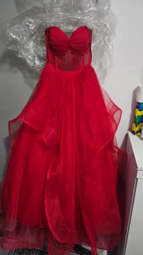 Vestido Debutante Vermelho 