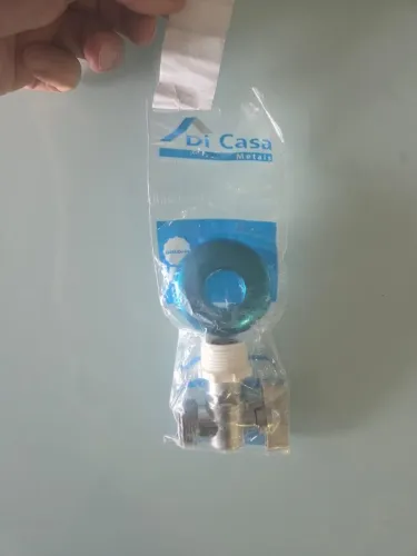 Torneira esfera para máquina de lavar roupa, em metal cromado ? serve também para lava-lou