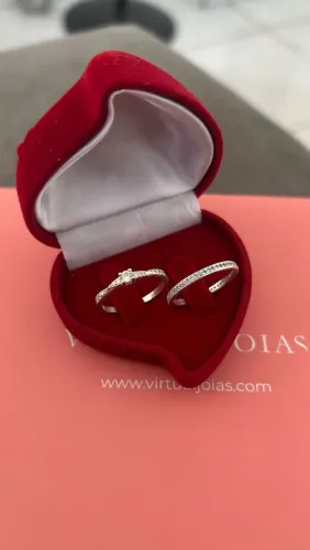 Aliança Virtual Joias Prata 925