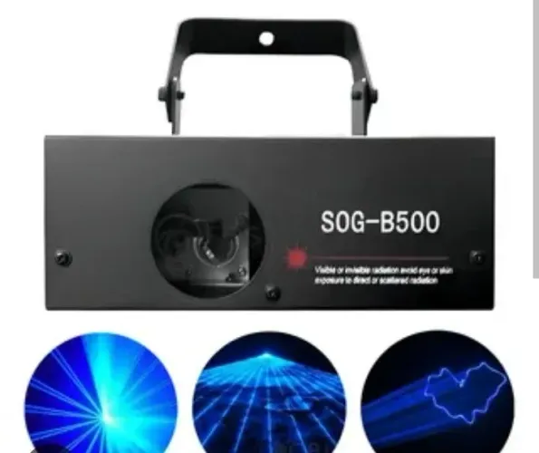 Lazer azul iluminação profissional