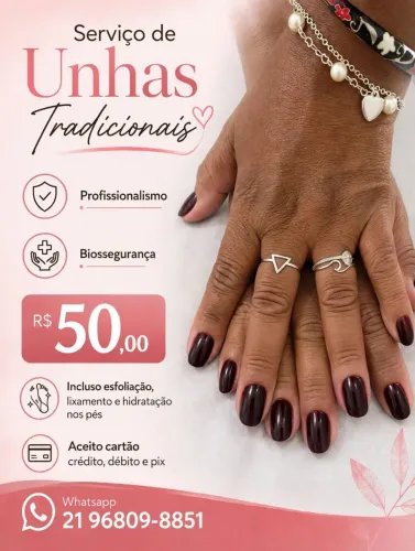 Unhas tradicionais 