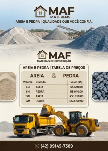 AREIA E PEDRA