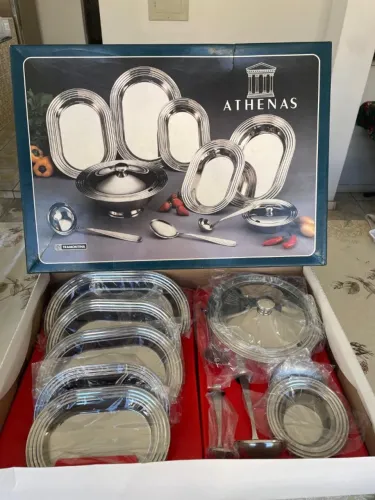 Jogo de Baixelas ATHENAS INOX TRAMONTINA - 10 peças - "NOVA" - RARIDDADE!