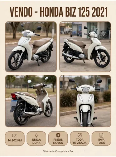 Honda Biz 125 completa