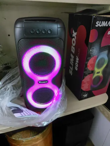 Caixa de som sumay slim pequena