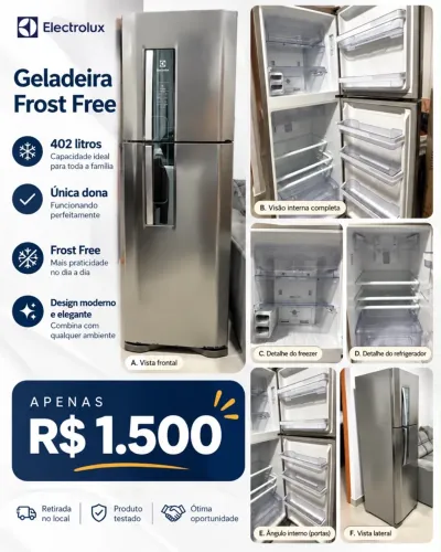 Geladeira Frost Free Electrolux 402L