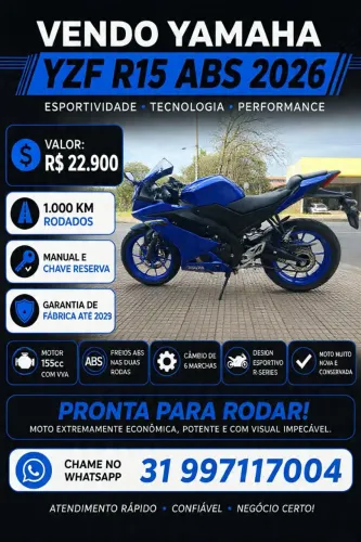 YAMAHA YZF R15 ABS 2026
