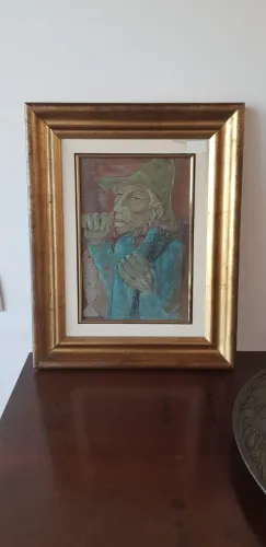 Quadro Pescador - Harry Elsas 1953