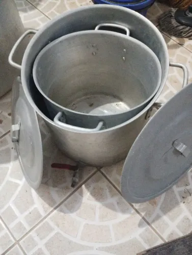Panelas 20 e 40 litros alumínio
