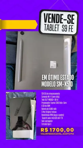 Vendo Tablet s9 FE SM-X510 WIFI