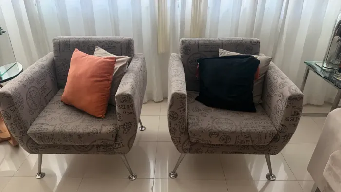 Conjunto de poltronas sala