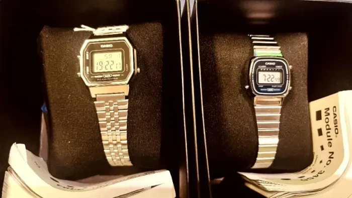 Relógios Casio femininos prateados! Novos!!