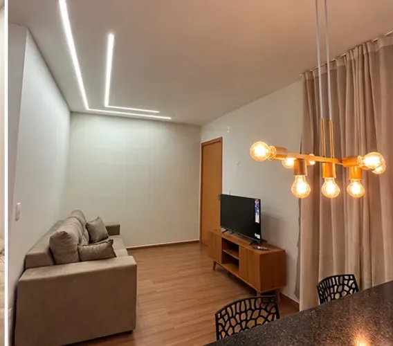 Apartamento Mobiliado para alugar - Moderno, Aconchegante e Pronto para Morar