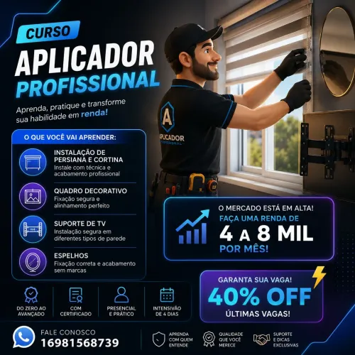 Cursos de instalação de papel de parede 