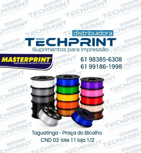 Filamento PLA e PETG impressora 3D MASTER PRINT 