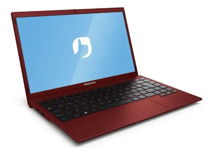 Notebook Positivo Motion Q4128C Intel Atom Quad-Core 4GB 128GB" Windows 10 Home - vermelho