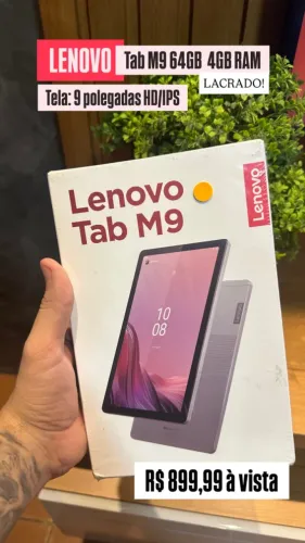 TABLET LENOVO TAB M9 64GB CINZA LACRADO 9 POLEGADAS