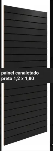 2 painel canaletado preto 1,20 x 1,80