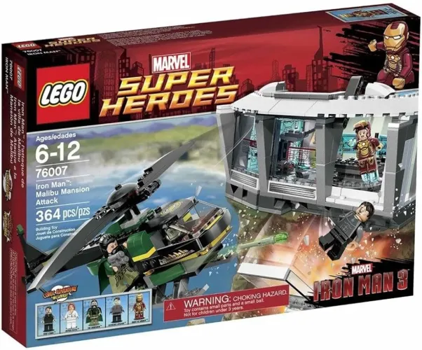LEGO Marvel Super Heroes: Iron Man -<br><br>Ataque à Mansão de Malibu (código 76007