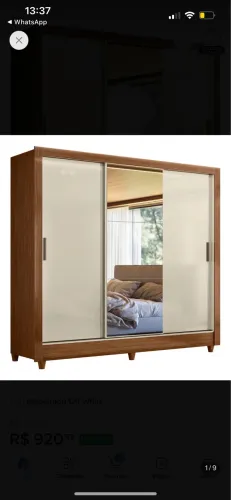 Vendo guarda roupa casal espelho em perfeito estado com poucos meses de uso