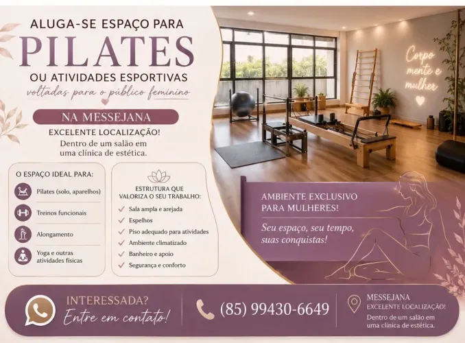 Alugo sala para pilates