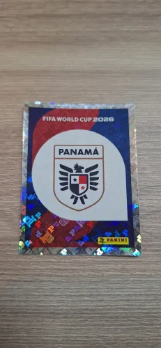 Figurinha Brilhante Escudo Panamá Álbum Copa 2026