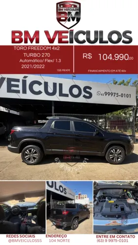 Fiat Toro Freedom 1.3 T270 4X2 Flex AUT 2022