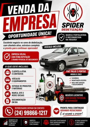 Venda de Empresa de Dedetização 