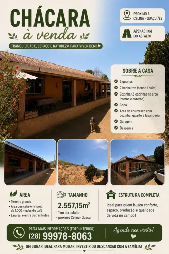 Vendo Chácara com casa de alto padrão