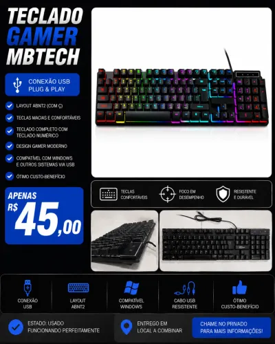 Teclado semi mecânico