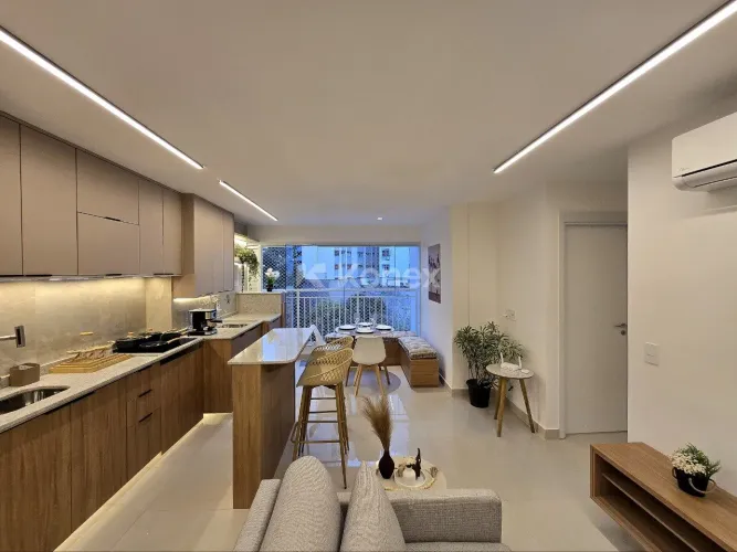 Apartamento Novo Mobiliado 2 Dormitórios 1 Suíte 1 Vaga na Bela Vista