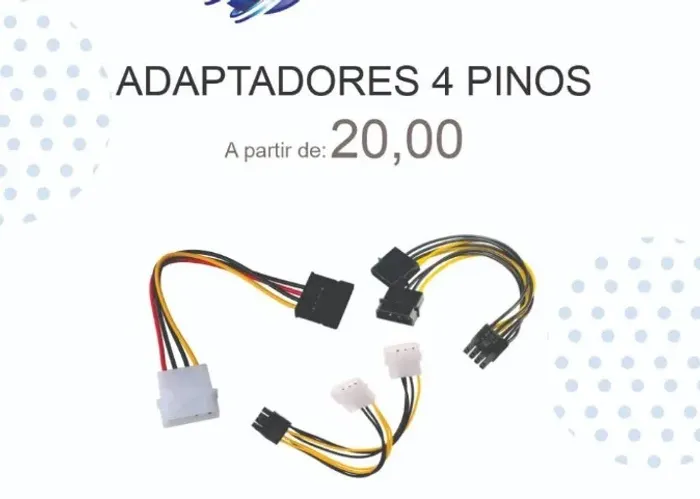 Adaptadores 4 e 8 pino