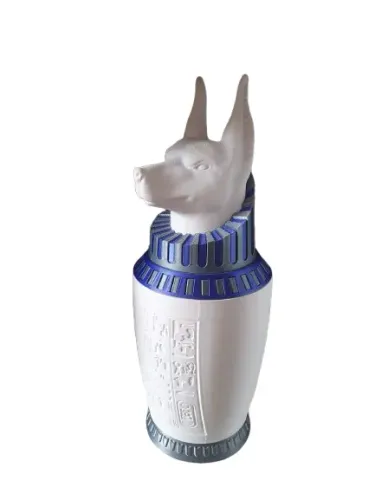 Vaso canópico EGÍPCIO LOBO DECORATIVO feito em impressora 3D