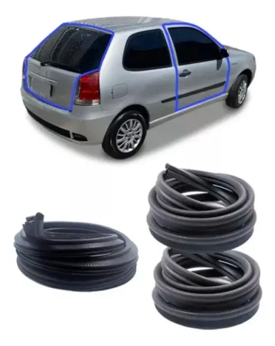 Kit Borrachas de Vedação Palio 97/98 - 2 Portas + Porta Malas