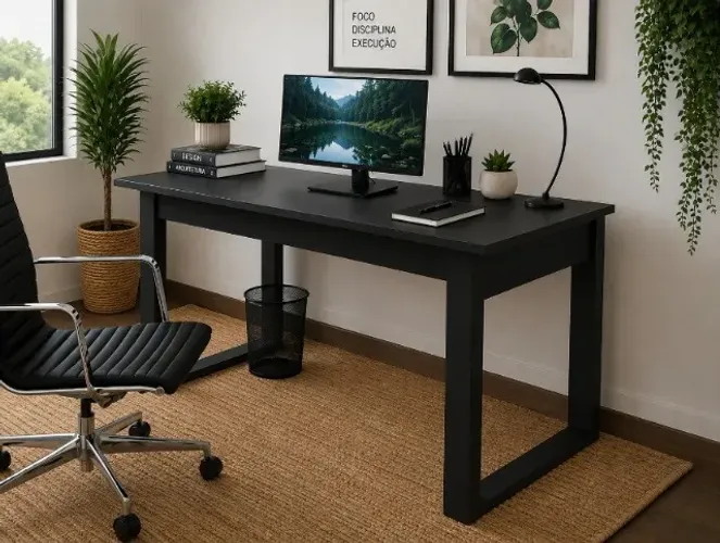 Mesa de Escritório Office Wood Delluxe: L120cm X P60cm x A74cm
