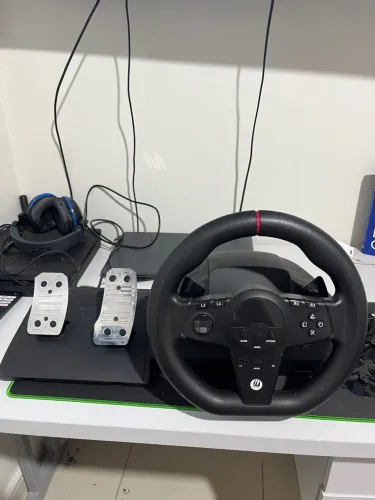Volante Gaming Pedal Racing Wheel MGV-A001 270 graus Jogos Para pc e console