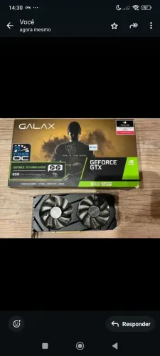 Placa de vídeo GTX 1660 super 6gb gddr6 parcelo