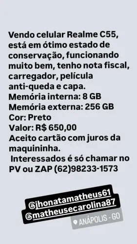 Vende-se celular novo