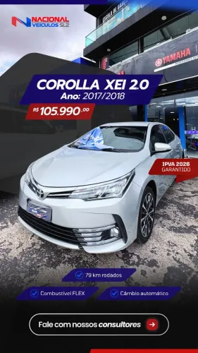 Toyota Corolla XEI 2.0 Flex 16V Aut. 2018