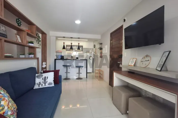 FLAT MOBILIADO PARA LOCAÇÃO NA BEIRA-MAR DE TAMBAÚ, COM 49,97M², POSIÇÃO SUL, JOÃO PESSOA-