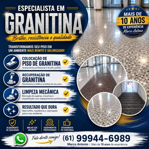 Especialista em Granitina | Colocação, Recuperação e Limpeza Mecânica